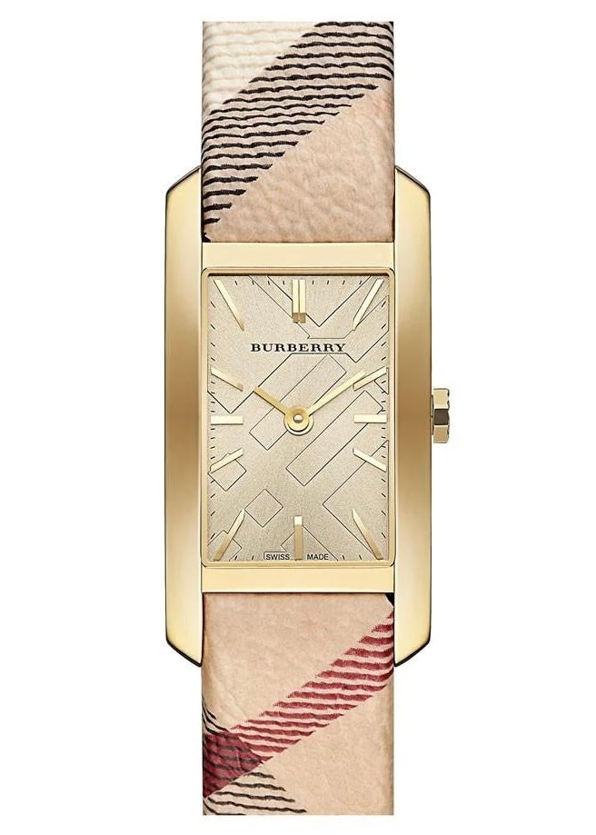 BURBERRY LADIES WATCH BU9509 PIONEER TWO-TONE LEATHER