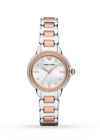 Emporio Armani AR11569 Ladies Watch Mia Rose Gold Tone Crystal