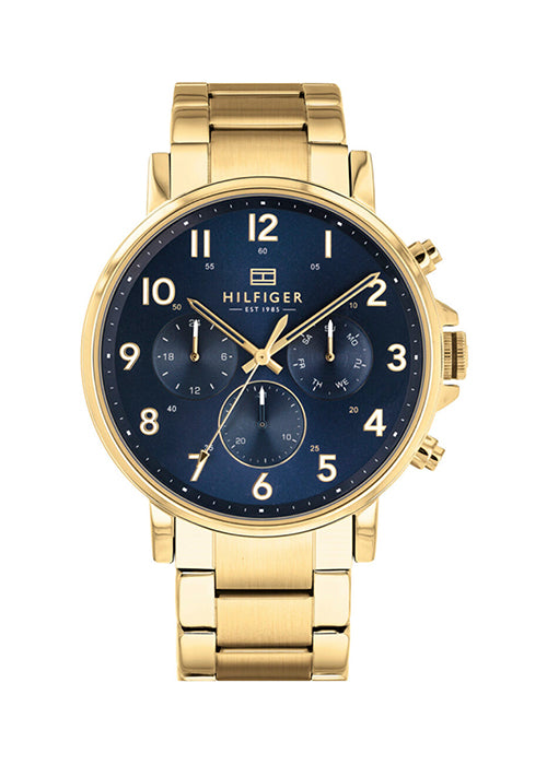 TOMMY HILFIGER MEN'S WATCH 1710384 GOLD BRACELET CHRONO