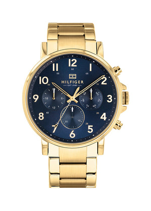 TOMMY HILFIGER MEN'S WATCH 1710384 GOLD BRACELET CHRONO
