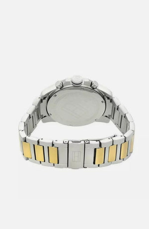 TOMMY HILFIGER MEN'S WATCH 1791559 SILVER & GOLD CHRONOGRAPH