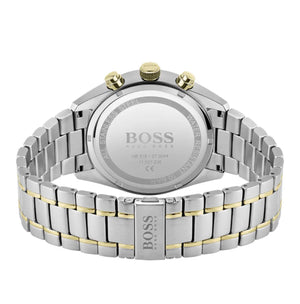 HUGO BOSS MEN’S WATCH 1513878 CHAMPION SILVER GOLD GREEN TONE