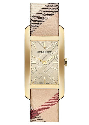 BURBERRY LADIES WATCH BU9509 PIONEER TWO-TONE LEATHER