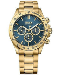 HUGO BOSS MENS WATCH 1513340 IKON 1513340 GOLD CHRONOGRAPH