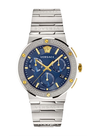 Versace Greca Logo CHR Men's Blue Watch VEZ900221