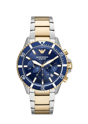 EMPORIO ARMANI AR11362 MENS WATCH BLUE GOLD CHRONOGRAPH