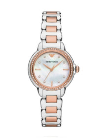 Emporio Armani AR11569 Ladies Watch Mia Rose Gold Tone Crystal