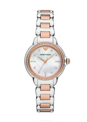 Emporio Armani AR11569 Ladies Watch Mia Rose Gold Tone Crystal