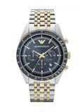 EMPORIO ARMANI AR6088 TAZIO BLUE DIAL MENS WATCH CHRONOGRAPH