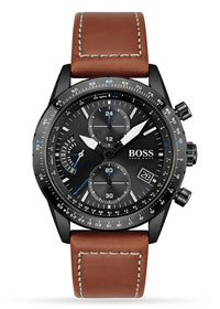 HUGO BOSS MENS WATCH 1513851 PILOT EDITION CHRONOGRAPH