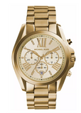 Michael Kors MK5605 Womens Gold Stainless Steel Chrono Watch