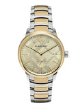 Burberry Men's Watch The Classic 40mm Two Tone Gold BU10011