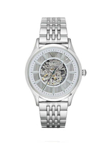 Emporio Armani AR1945 Mens watch Stainless Steel Automatic Skeleton