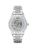 Emporio Armani AR1945 Mens watch Stainless Steel Automatic Skeleton