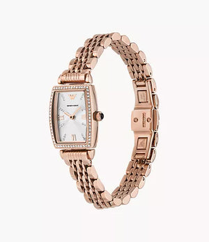 Emporio Armani AR11406 Two-Hand Rose Gold-Tone Ladies Watch