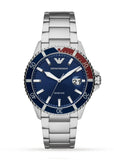 Emporio Armani AR11339 Diver 42mm Steel Blue Quartz Bracelet Watch