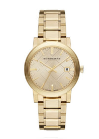 Burberry Ladies Watch The City Yellow Gold BU9033