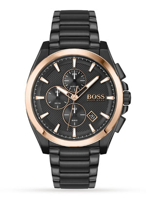 NEW HUGO BOSS MENS WATCH 1513885 GRANDMASTER BLACK TONE