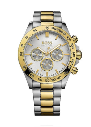 HUGO BOSS MENS WATCH 1512960 IKON TWO TONE GOLD