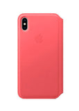 100% OFFICIAL GENUINE APPLE IPHONE XS MAX LEATHER FOLIO CASE COVER PEONY PINK