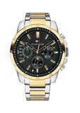 TOMMY HILFIGER MEN'S WATCH 1791559 SILVER & GOLD CHRONOGRAPH