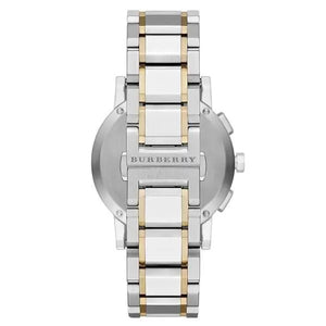 BURBERRY MENS WATCH BU9751 TOW TONE CHRONOGRAPH