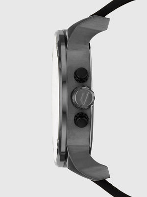 DIESEL DZ7423 MR. DADDY GREY RED SILICONE MULTI-ZONE CHRONOGRAPH WATCH