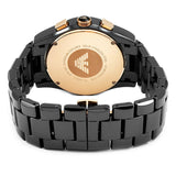 Emporio Armani Men's Watch AR1410 Chronograph black ceramic bracelet