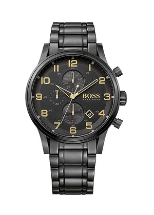 HUGO BOSS MENS WATCH HB1513275 BLACK DIAL AEROLINER