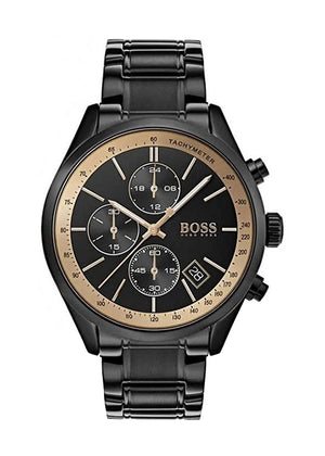 HUGO BOSS MEN'S WATCH 1513578 GRAND PRIX BLACK CHRONOGRAPH