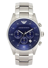 EMPORIO ARMANI AR5860 MENS WATCH SILVER CHRONOGRAPH
