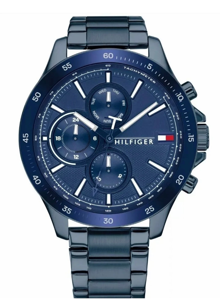 Tommy Hilfiger 1791720 Bank Blue Day Date Multi Dial Men's Watch