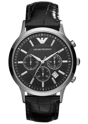 EMPORIO ARMANI AR2447 MEN'S WATCH BLACK CHRONOGRAPH