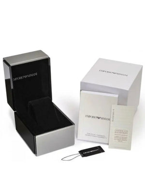 EMPORIO ARMANI AR1979 GUNMETAL GREY CHRONOGRAPH MENS WATCH